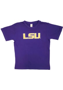 LSU Tigers Toddler Purple Primary Logo Short Sleeve T-Shirt