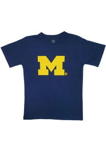 Michigan Wolverines Toddler Navy Blue Primary Logo Short Sleeve T-Shirt