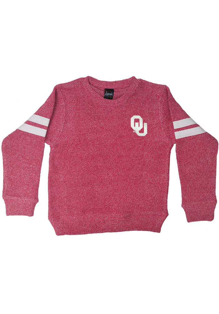 Oklahoma Sooners Toddler Crimson Twist Long Sleeve Crew Sweatshirt