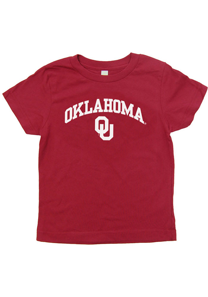 Oklahoma Sooners Toddler Cardinal Arch Mascot Short Sleeve T-Shirt