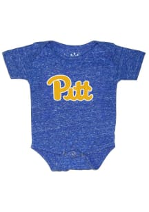 Pitt Panthers Baby Blue Knobby Short Sleeve One Piece