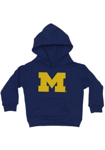 Michigan Wolverines Toddler Navy Blue Primary Logo Long Sleeve Hooded Sweatshirt