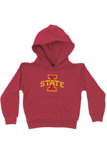Iowa State Cyclones Toddler Cardinal Primary Logo Long Sleeve Hooded Sweatshirt