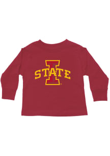 Iowa State Cyclones Toddler Cardinal Primary Logo Long Sleeve T-Shirt