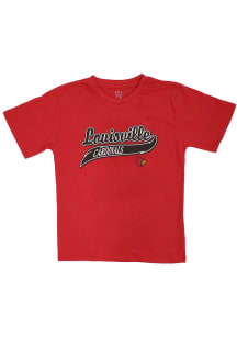 Louisville Cardinals Youth Red Mascot Short Sleeve T-Shirt