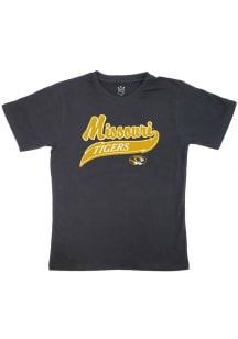 Missouri Tigers Youth Black Mascot Short Sleeve T-Shirt