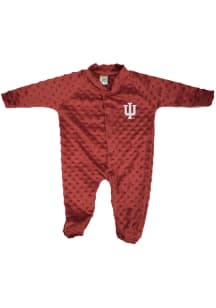 Indiana Hoosiers Baby Cardinal Cuddle Bubble Loungewear One Piece Pajamas
