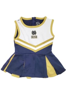 Notre Dame Fighting Irish Toddler Girls Navy Blue Tackle Sets Cheer Dress