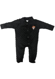 Oklahoma State Cowboys Baby Black Cuddle Bubble Loungewear One Piece Pajamas