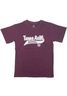 Texas A&amp;M Aggies Youth Maroon Mascot Short Sleeve T-Shirt