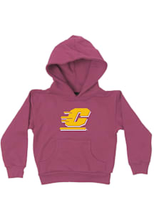 Little King Central Michigan Chippewas Toddler Maroon Logo Long Sleeve Hooded Sweatshirt