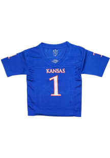 Kansas Jayhawks Baby Blue Game #1 Football Jersey