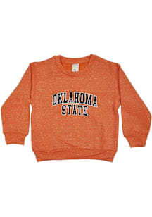 Little King Oklahoma State Cowboys Youth Orange Knobby Arch Mascot Long Sleeve Crew Sweatshirt