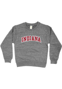 Toddler Charcoal Indiana Hoosiers Knobby Arch Mascot Long Sleeve Crew Sweatshirt