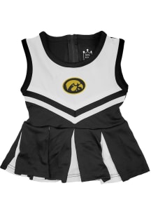 Toddler Girls Black Iowa Hawkeyes Tackle Cheer Dress Sets