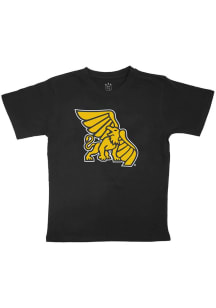 Missouri Western Griffons Youth Black Mascot Short Sleeve T-Shirt