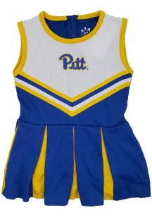 Pitt Panthers Toddler Girls Blue Tackle Sets Cheer Dress