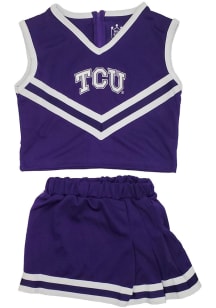 TCU Horned Frogs Girls Purple Tackle Set Cheer