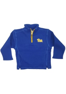 Toddler Blue Pitt Panthers Quilted Long Sleeve Qtr Zip