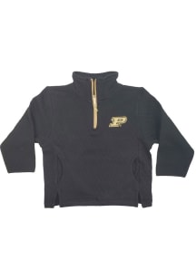 Toddler Black Purdue Boilermakers Quilted Long Sleeve Qtr Zip