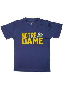 Notre Dame Fighting Irish Youth Navy Blue Team Chant Short Sleeve T-Shirt