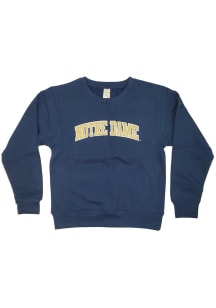 Notre Dame Fighting Irish Toddler Navy Blue Mascot Long Sleeve Crew Sweatshirt