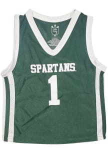 Toddler Green Michigan State Spartans Full Court Basketball Jersey Jersey