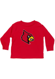 Louisville Cardinals Toddler Red Primary Logo Long Sleeve T-Shirt