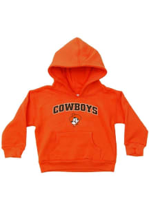 Oklahoma State Cowboys Toddler Orange Arch Mascot Long Sleeve Hooded Sweatshirt