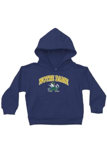 Notre Dame Fighting Irish Toddler Navy Blue Arch Mascot Long Sleeve Hooded Sweatshirt