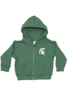 Baby Green Michigan State Spartans Primary Long Sleeve Full Zip Sweatshirt