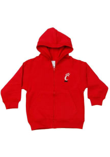 Baby Red Cincinnati Bearcats Primary Long Sleeve Full Zip Sweatshirt