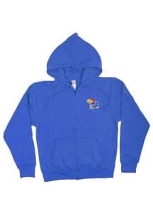Kansas Jayhawks Toddler Primary Long Sleeve Full Zip Sweatshirt - Blue