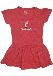 Cincinnati Bearcats Toddler Girls Red Knobby Short Sleeve Dresses