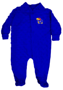 Kansas Jayhawks Baby Blue Cuddle Bubble Loungewear One Piece Pajamas