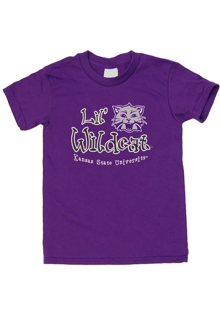 K-State Wildcats Toddler Purple Lil Wildcat Short Sleeve T-Shirt