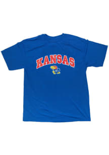 Kansas Jayhawks Youth Blue Sport Short Sleeve T-Shirt