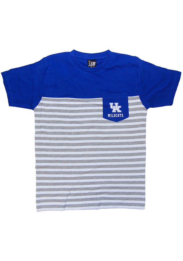 Kentucky Wildcats Youth Blue Color Block Short Sleeve Fashion T-Shirt