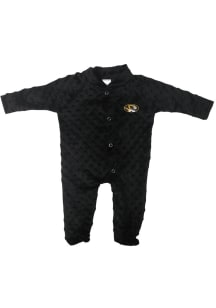 Missouri Tigers Baby Black Two Tone Cuddle Bubble Design Loungewear One Piece Pajamas