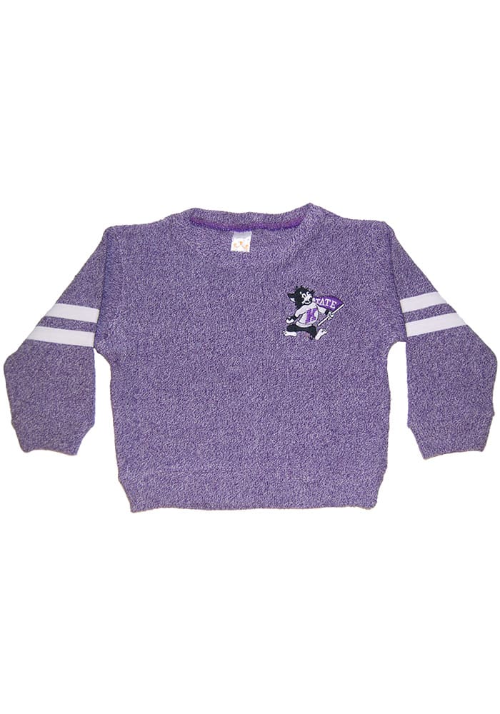 K-State Wildcats Toddler Purple Twist Long Sleeve Crew Sweatshirt
