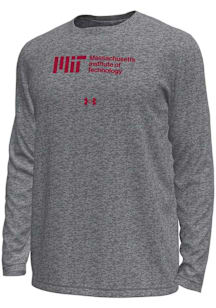Under Armour MIT Engineers Grey Stacked Logo Tech Stretch Long Sleeve T-Shirt