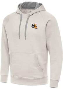 Antigua Loyola Ramblers Mens White Victory Long Sleeve Hoodie