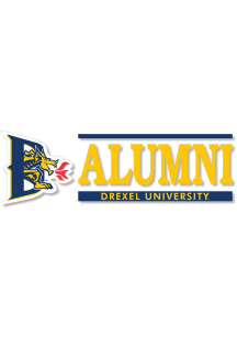 Navy Blue Drexel Dragons 6x2 Alumni Decal