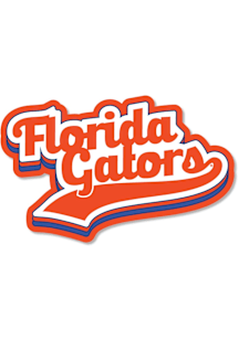 Florida Gators 3.5" Varsity Script Rugged Stickers - Blue