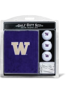 Purple Washington Huskies Embroidered Golf Towel