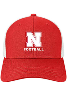 Legacy Nebraska Cornhuskers Football Mid Pro Trucker Adjustable Hat - Red