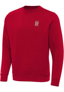 Antigua DC Defenders Mens Red Alternate Victory Big and Tall Crew Sweatshirt