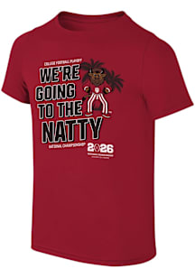 Indiana Hoosiers Youth Red 2025 National Championship Game We're Going To The Natty Short Sleeve T..