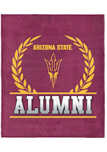 Arizona State Sun Devils Alumni Silk Touch Fleece Blanket - Maroon
