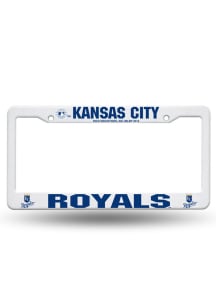 Kansas City Royals Plastic White License Frame